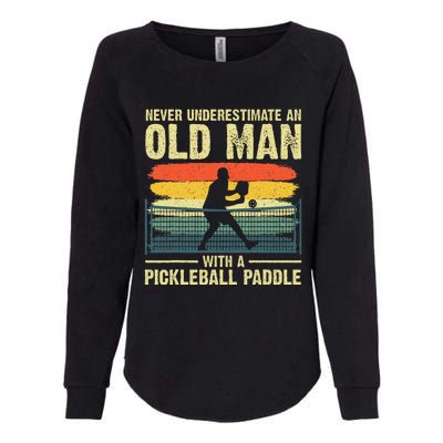 Cool Pickleball Design Grandpa Pickleball Player Womens California Wash Sweatshirt