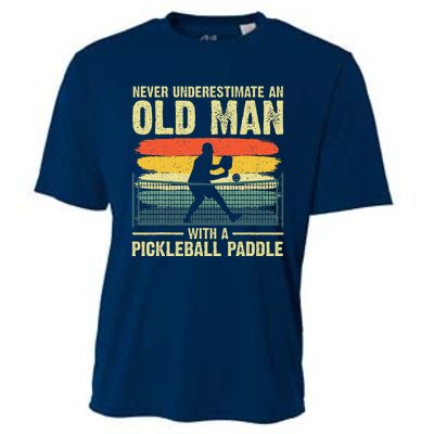 Cool Pickleball Design Grandpa Pickleball Player Cooling Performance Crew T-Shirt