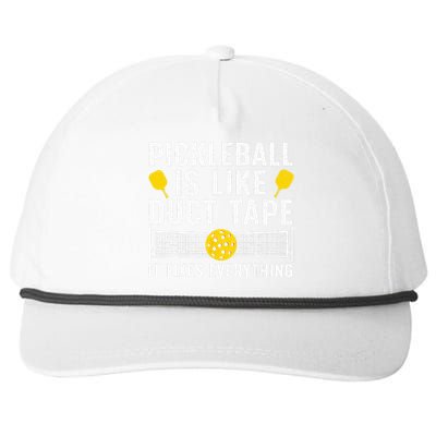 Cute Pickleball Design For Men Women Paddle Sport Players Snapback Five-Panel Rope Hat