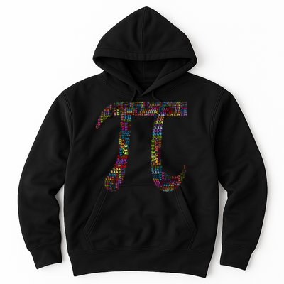 Colorful Pi Date Math Hoodie