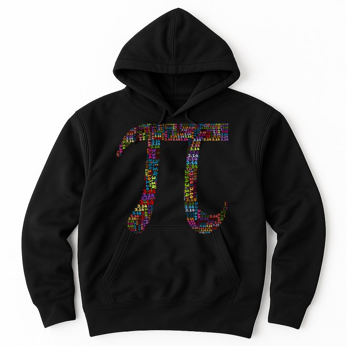 Colorful Pi Date Math Hoodie