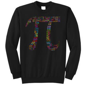 Colorful Pi Date Math Sweatshirt