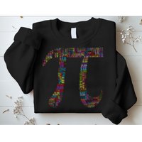 Colorful Pi Date Math Sweatshirt