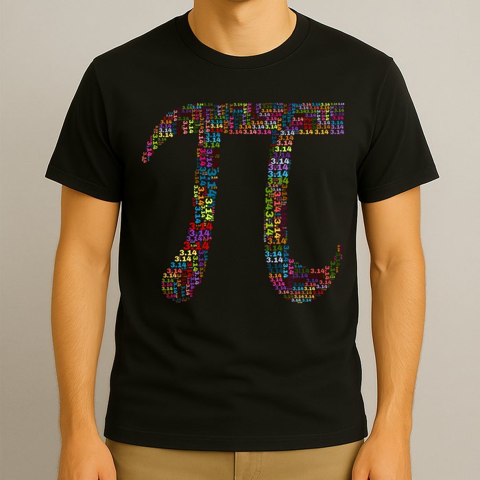 Colorful Pi Date Math T-Shirt