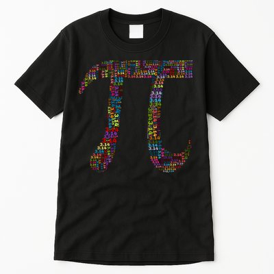 Colorful Pi Date Math Tall T-Shirt