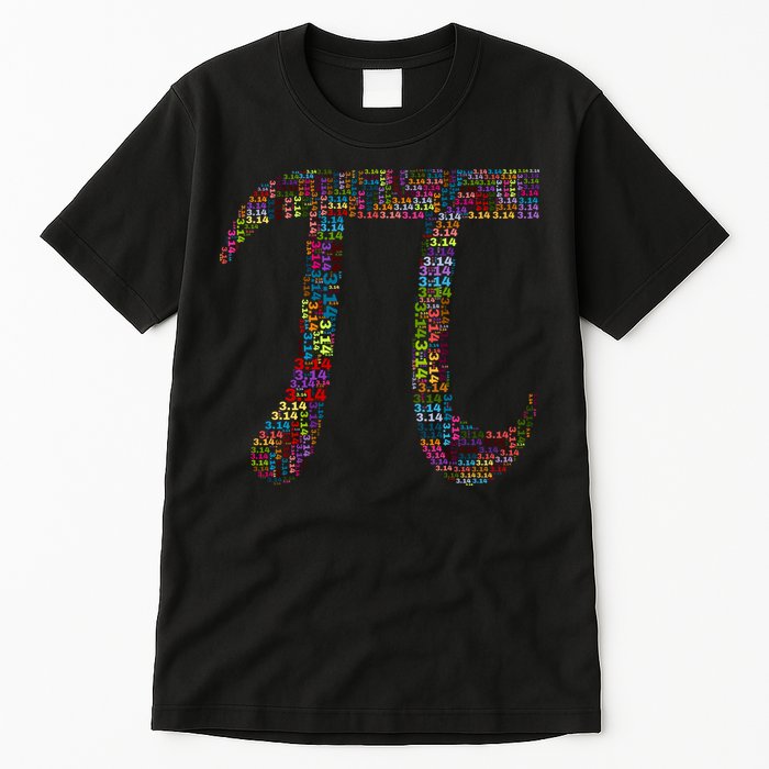 Colorful Pi Date Math Tall T-Shirt