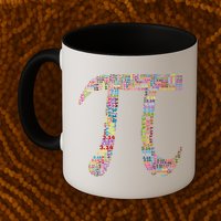 Colorful Pi Date Math Mug