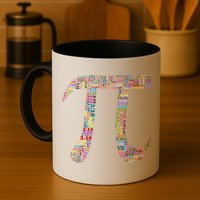 Colorful Pi Date Math Mug