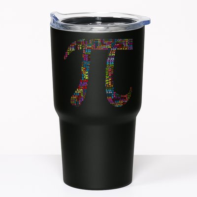 Colorful Pi Date Math Tumbler