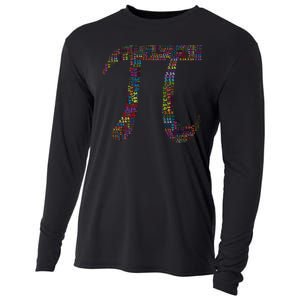 Colorful Pi Date Math Cooling Performance Long Sleeve Crew