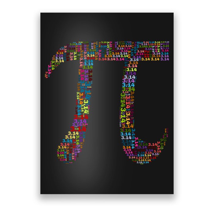 Colorful Pi Date Math Poster