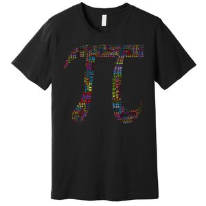 Colorful Pi Date Math Premium T-Shirt