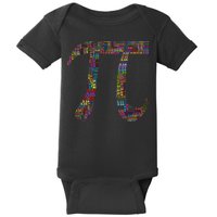 Colorful Pi Date Math Baby Bodysuit