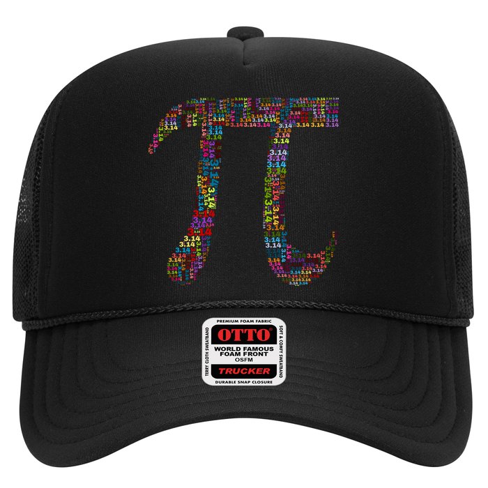 Colorful Pi Date Math Trucker Hat