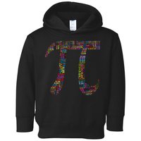 Colorful Pi Date Math Toddler Hoodie