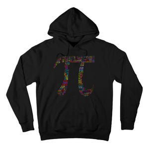 Colorful Pi Date Math Tall Hoodie