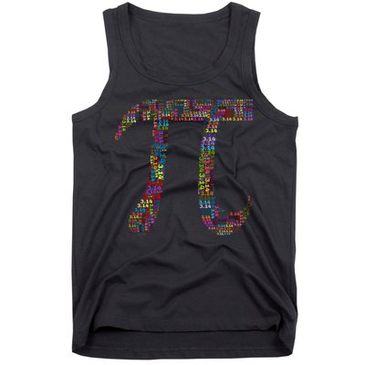 Colorful Pi Date Math Tank Top