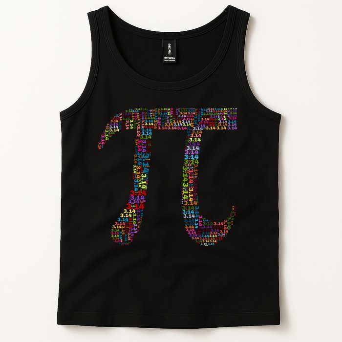 Colorful Pi Date Math Tank Top