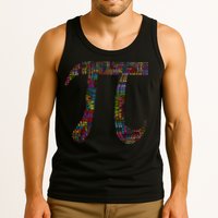 Colorful Pi Date Math Tank Top