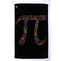 Colorful Pi Date Math Golf Towel