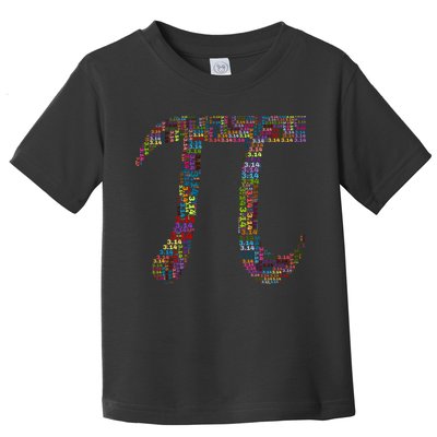 Colorful Pi Date Math Toddler T-Shirt