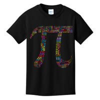 Colorful Pi Date Math Kids T-Shirt