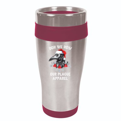 Christmas Plague Doctor Mask Don We Now Our Plague Apparel 16oz Travel Tumbler