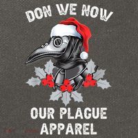 Christmas Plague Doctor Mask Don We Now Our Plague Apparel Cotton Canvas Backpack