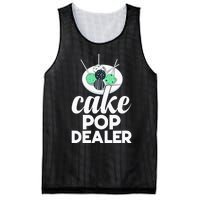 Cake Pop Dealer Funny Cake Baking Coloured Cakepop Baker Mesh Reversible Basketball Jersey Tank