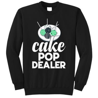 Cake Pop Dealer Funny Cake Baking Coloured Cakepop Baker Tall Sweatshirt