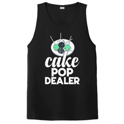 Cake Pop Dealer Funny Cake Baking Coloured Cakepop Baker PosiCharge Competitor Tank