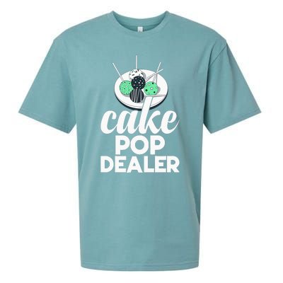 Cake Pop Dealer Funny Cake Baking Coloured Cakepop Baker Sueded Cloud Jersey T-Shirt