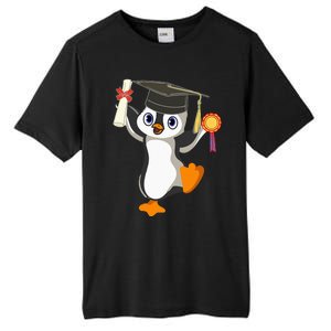 Cute Penguin Dancing Graduation Cap Certificate Fun Graduate Tall Fusion ChromaSoft Performance T-Shirt