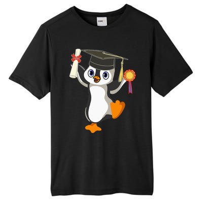 Cute Penguin Dancing Graduation Cap Certificate Fun Graduate Tall Fusion ChromaSoft Performance T-Shirt