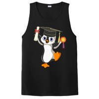 Cute Penguin Dancing Graduation Cap Certificate Fun Graduate PosiCharge Competitor Tank