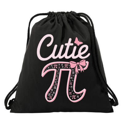 Cutie Pi Day Coquette Women Math Teacher Pi Day Gift Drawstring Bag