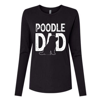 Cute Poodle Dog Dad Puppy Lover Father Gift Womens Cotton Relaxed Long Sleeve T-Shirt