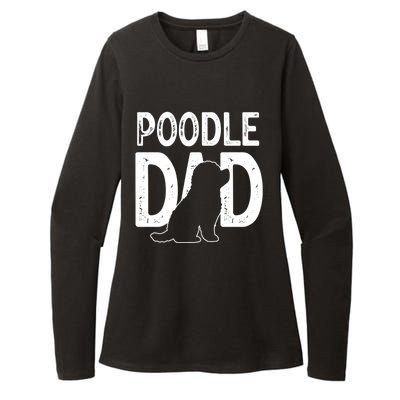 Cute Poodle Dog Dad Puppy Lover Father Gift Womens CVC Long Sleeve Shirt