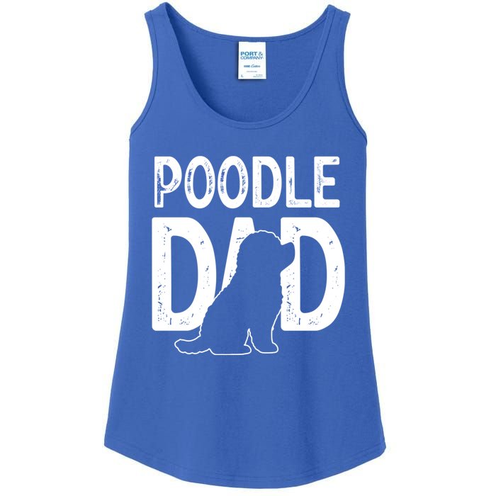 Cute Poodle Dog Dad Puppy Lover Father Gift Ladies Essential Tank