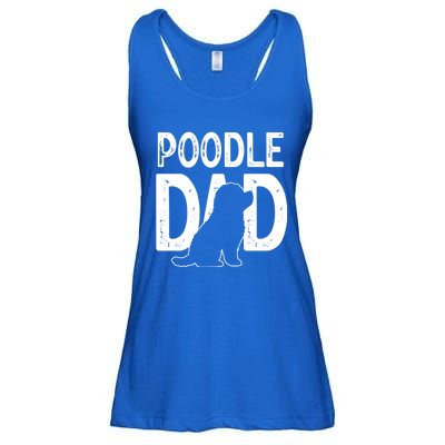 Cute Poodle Dog Dad Puppy Lover Father Gift Ladies Essential Flowy Tank