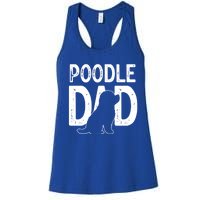 Cute Poodle Dog Dad Puppy Lover Father Gift Women's Racerback Tank