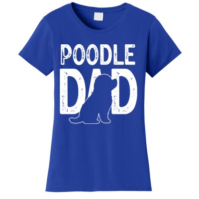 Cute Poodle Dog Dad Puppy Lover Father Gift Women's T-Shirt