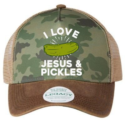 Cute Pickle Design Jesus Pickle Lovers Legacy Tie Dye Trucker Hat