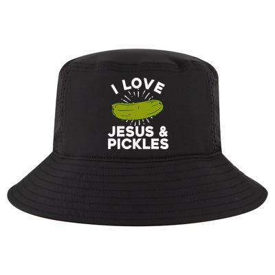 Cute Pickle Design Jesus Pickle Lovers Cool Comfort Performance Bucket Hat