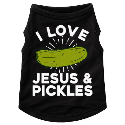 Cute Pickle Design Jesus Pickle Lovers Doggie Tank