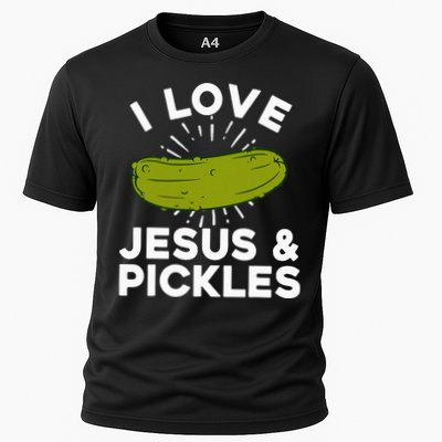 Cute Pickle Design Jesus Pickle Lovers Performance Shirt