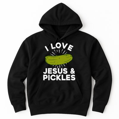 Cute Pickle Design Jesus Pickle Lovers Hoodie