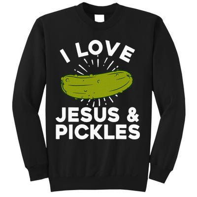 Cute Pickle Design Jesus Pickle Lovers Sweatshirt