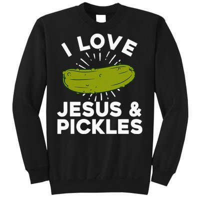 Cute Pickle Design Jesus Pickle Lovers Sweatshirt