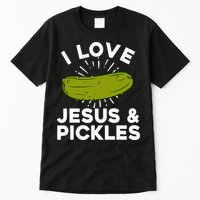 Cute Pickle Design Jesus Pickle Lovers Tall T-Shirt